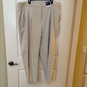 Old Navy Light Beige Wide Leg Trousers